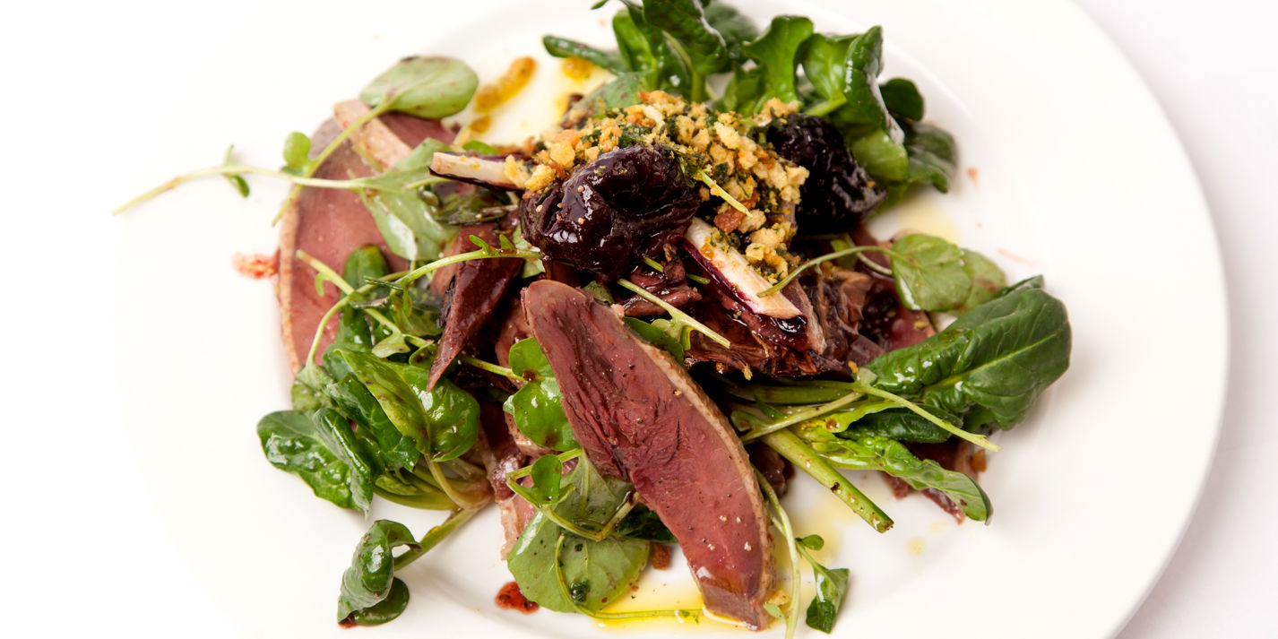 Salt Duck Recipe with Pickled Prunes - Great British Chefs