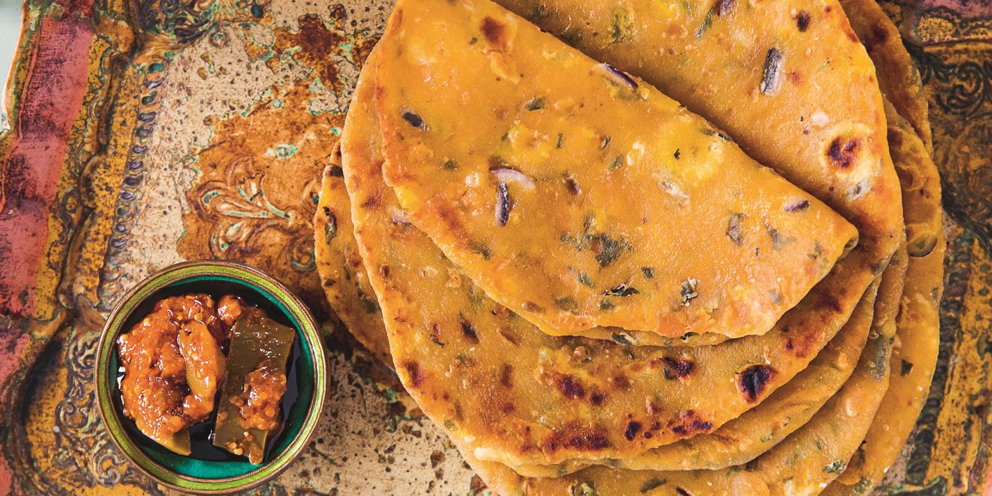 Sweet Potato and Squash Parathas Recipe - Great British Chefs