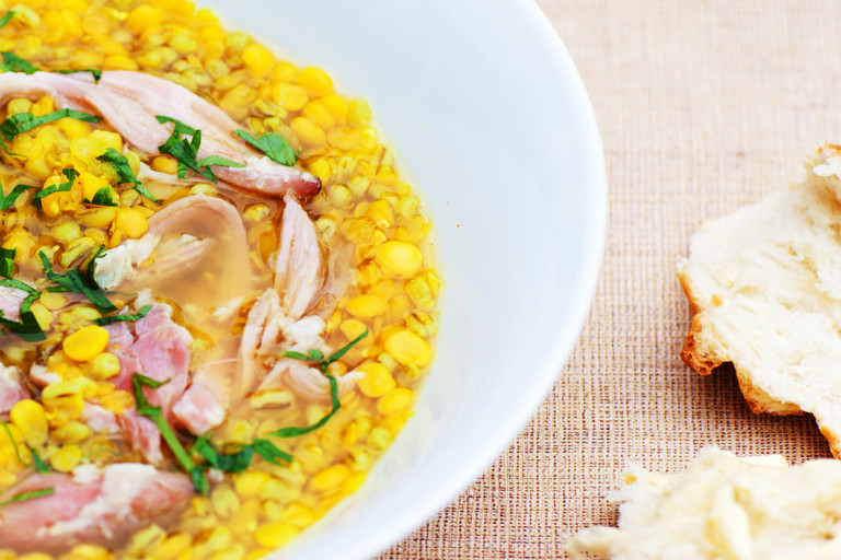 Split pea and barley soup recipe