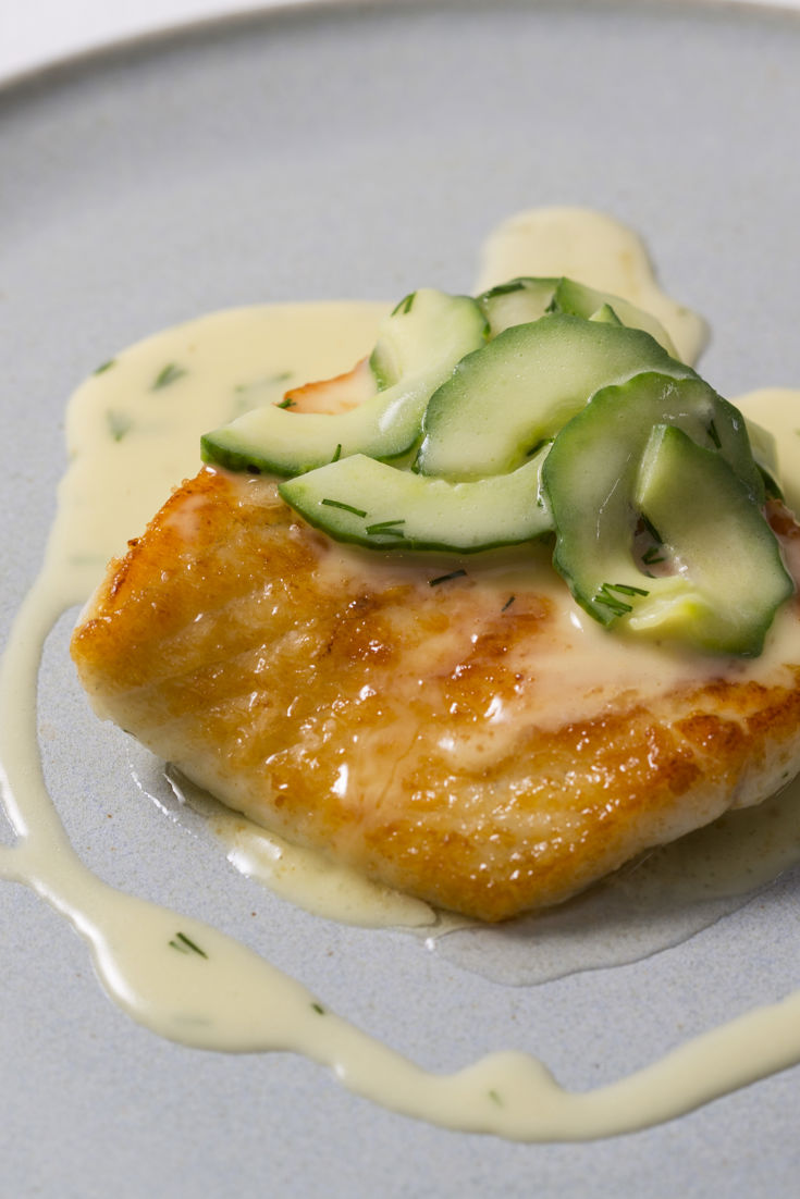 Turbot with Cucumber Beurre Blanc Recipe - Great British Chefs