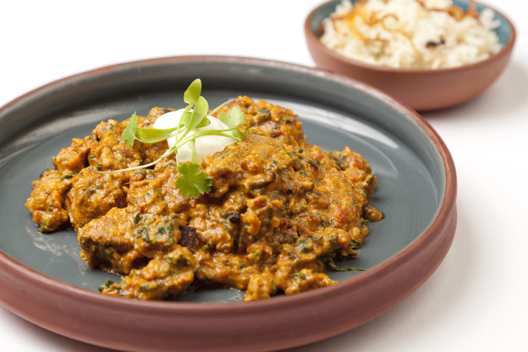Jungle style curry of turkey with fresh fenugreek