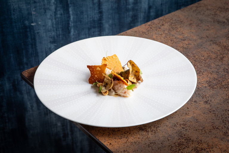 Brixham crab with Jerusalem artichoke