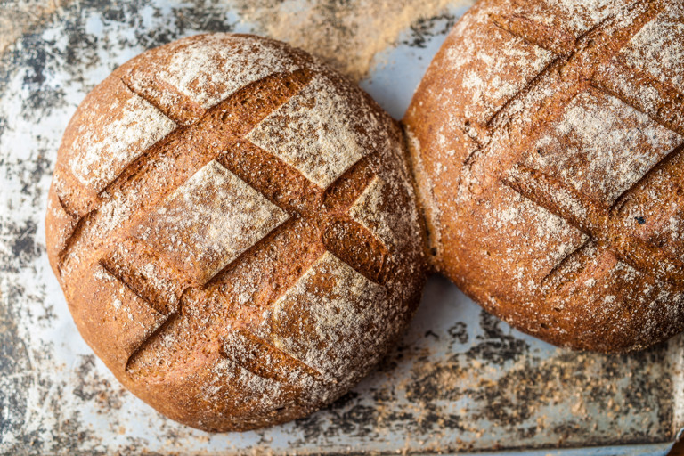 Dark rye bread