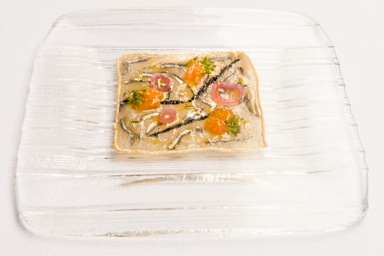 Anchovy with bottarga mayonnaise recipe