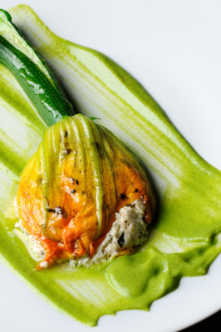 Courgette Flower Recipe With Goats Cheese Great British Chefs