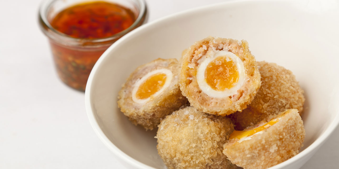 Scotch Eggs Recipe With Bois Boudran Sauce - Great British Chefs