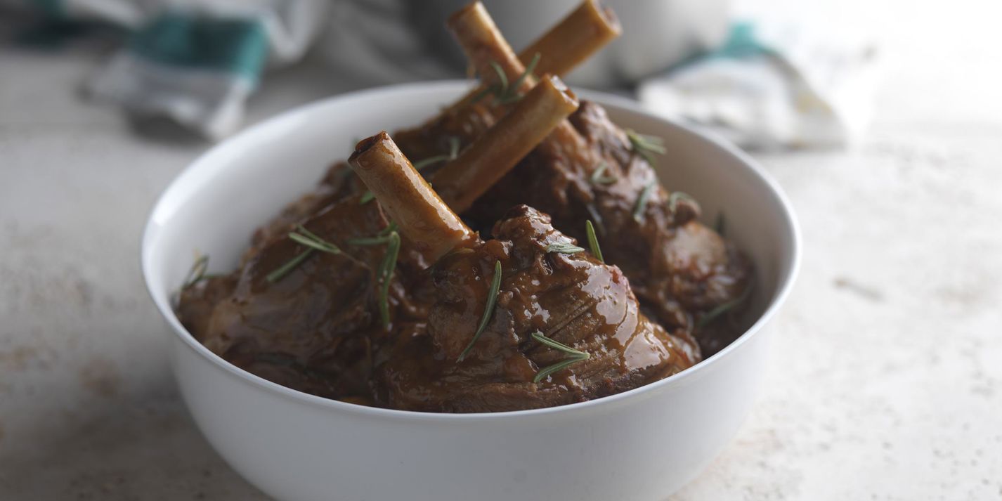 Lamb Shanks Recipe - Tomato & Rosemary - Great British Chefs