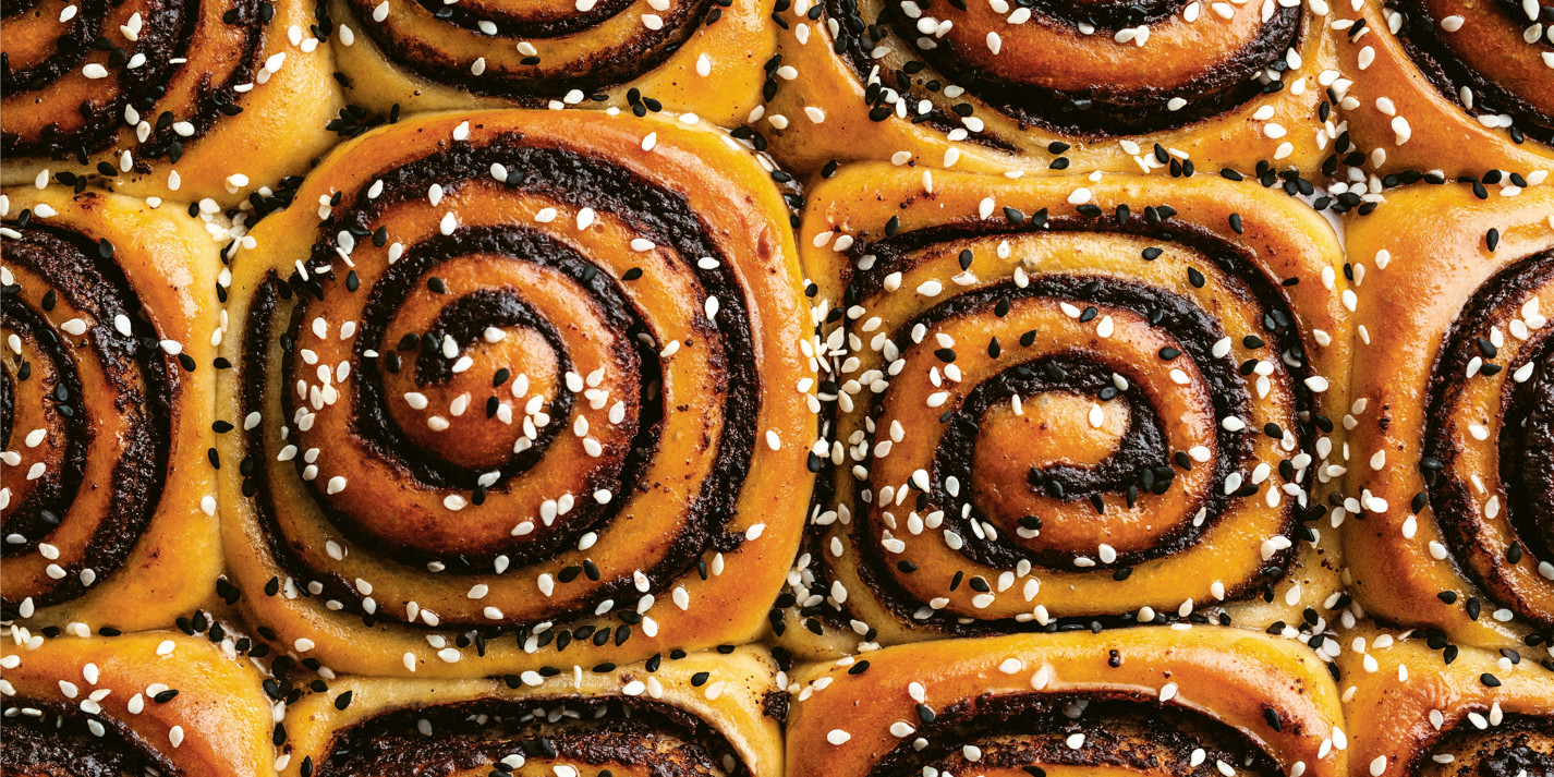 image of Chocolate Tahini Babka Buns recipe by Great British Chefs