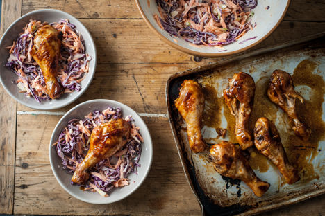 Chicken and coleslaw recipe
