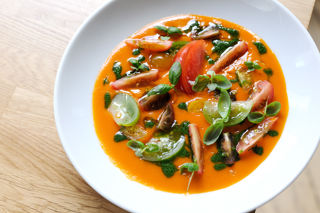 Cherry tomato gazpacho