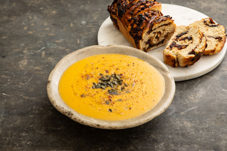 Roasted butternut squash soup