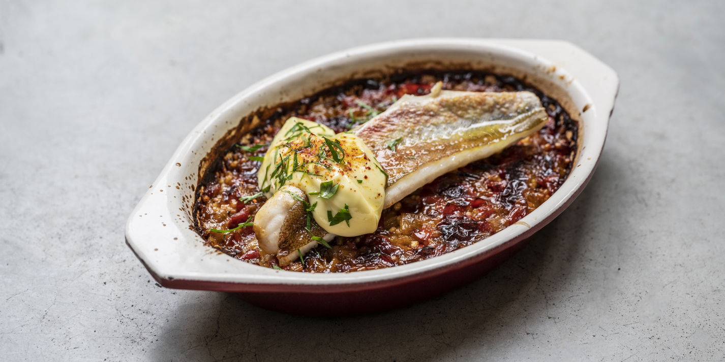 Gurnard Baked Rice and Aioli Recipe Great British Chefs