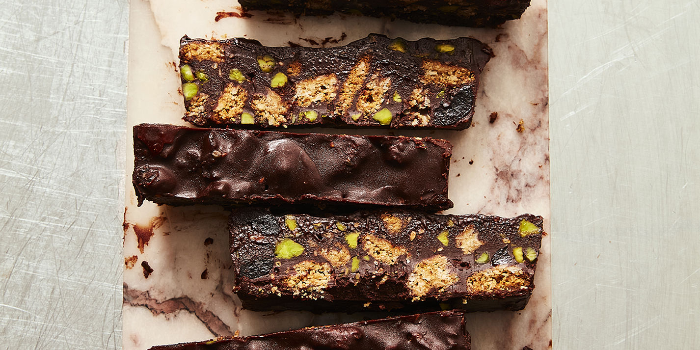 Za'atar And Cherry Chocolate Fridge Cake Bars Recipe - Great