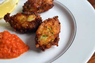Salt cod fritters