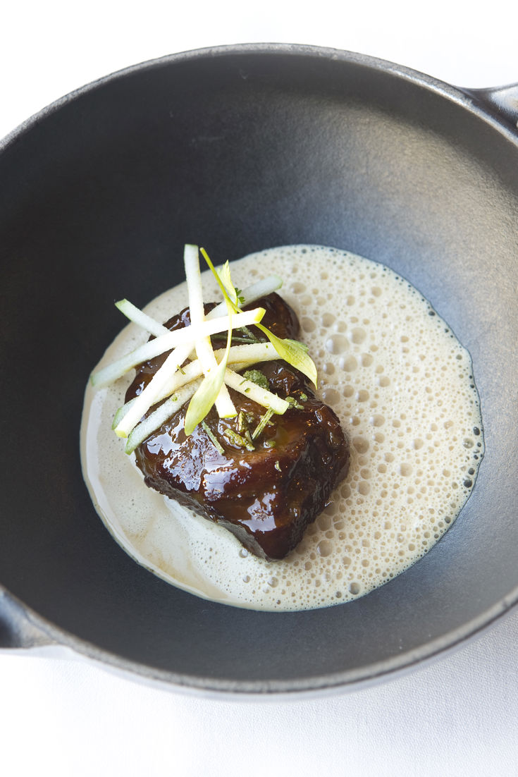 Braised Pig Cheek with Lobster Bisque Recipe Great British Chefs