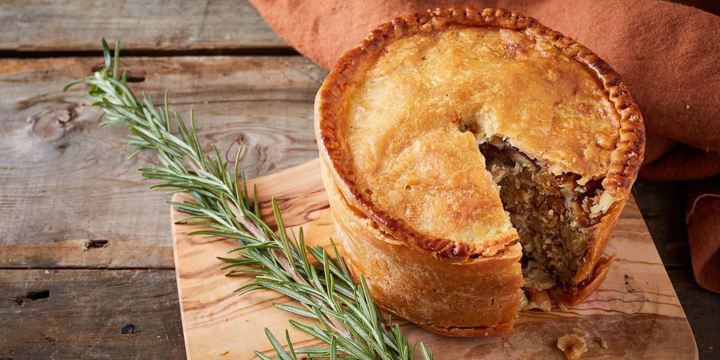 Gluten-Free Chestnut, Mushroom and Parsnip Pie Recipe - Great British Chefs