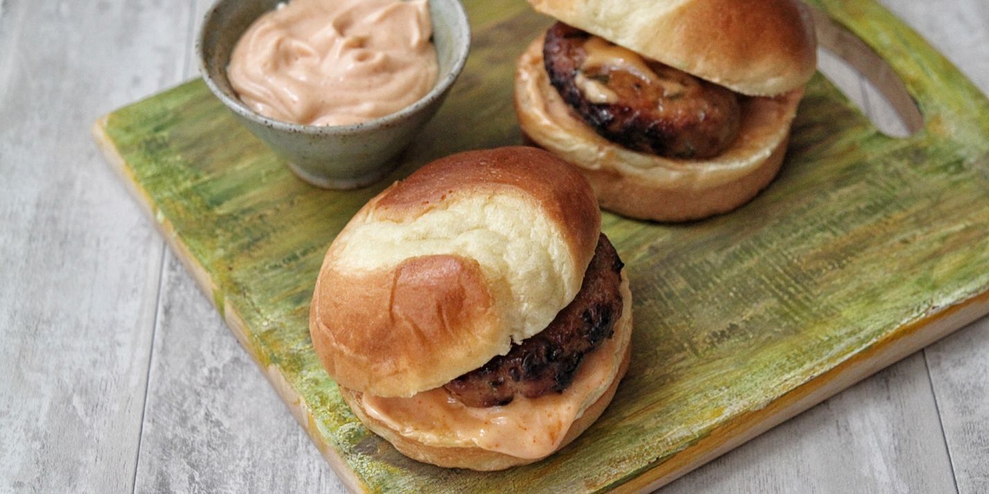 Mini Teriyaki Pork Burgers Recipe - Great British Chefs