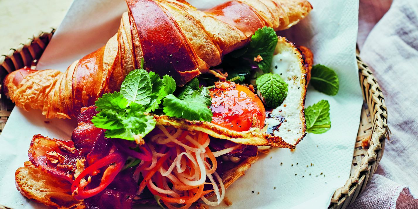Bacon and Egg Bánh Mì-Style Croissant Recipe - Great British Chefs