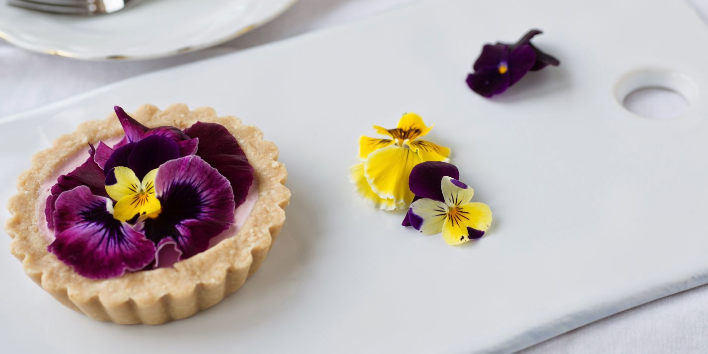 Strawberry and pansy tart recipe - Great British Chefs