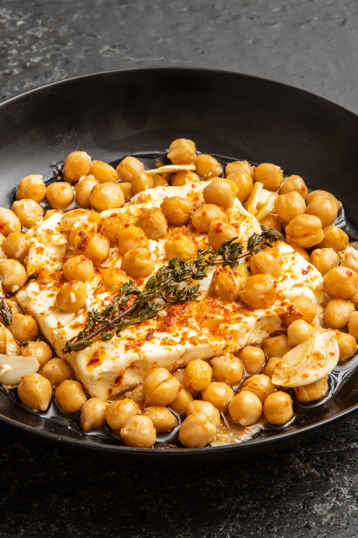 Baked Feta and Chickpea Parcel Recipe Great British Chefs