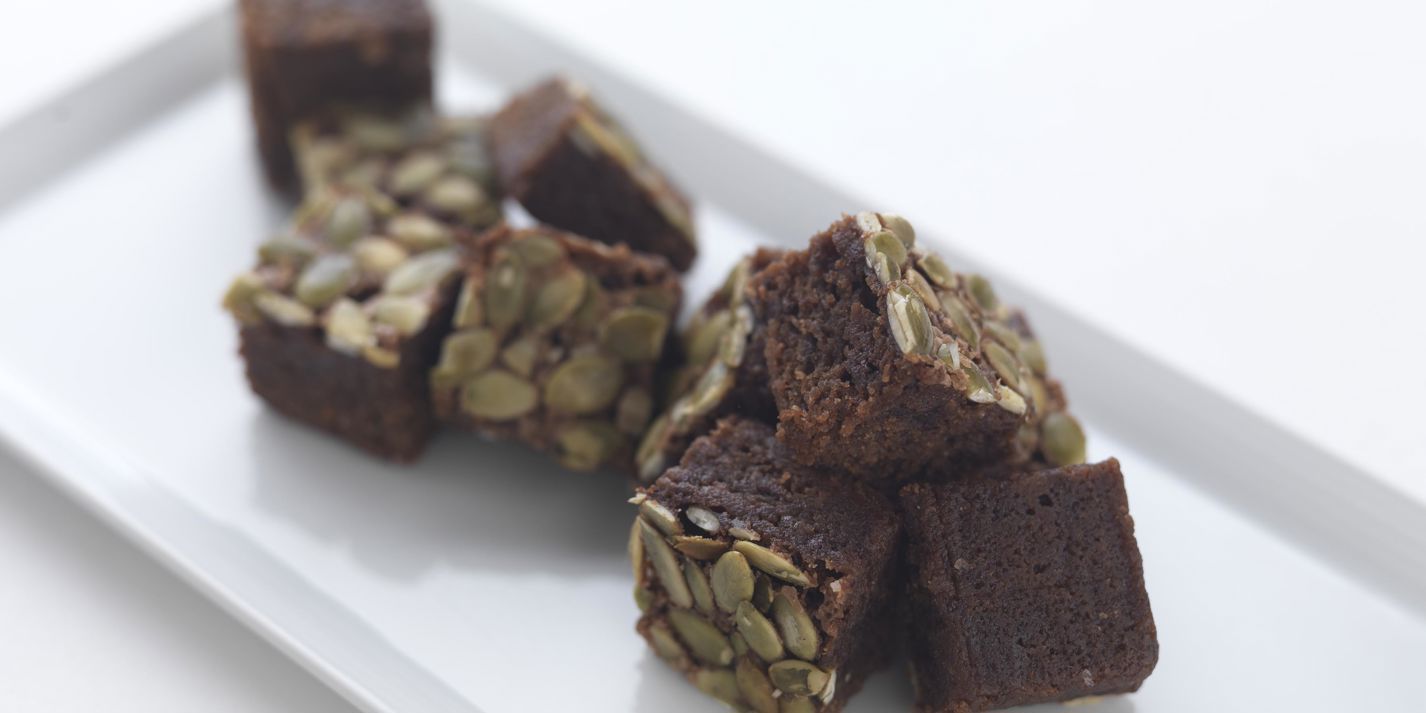 Dark Chocolate and Sunflower Seed Brownies - Great British Chefs