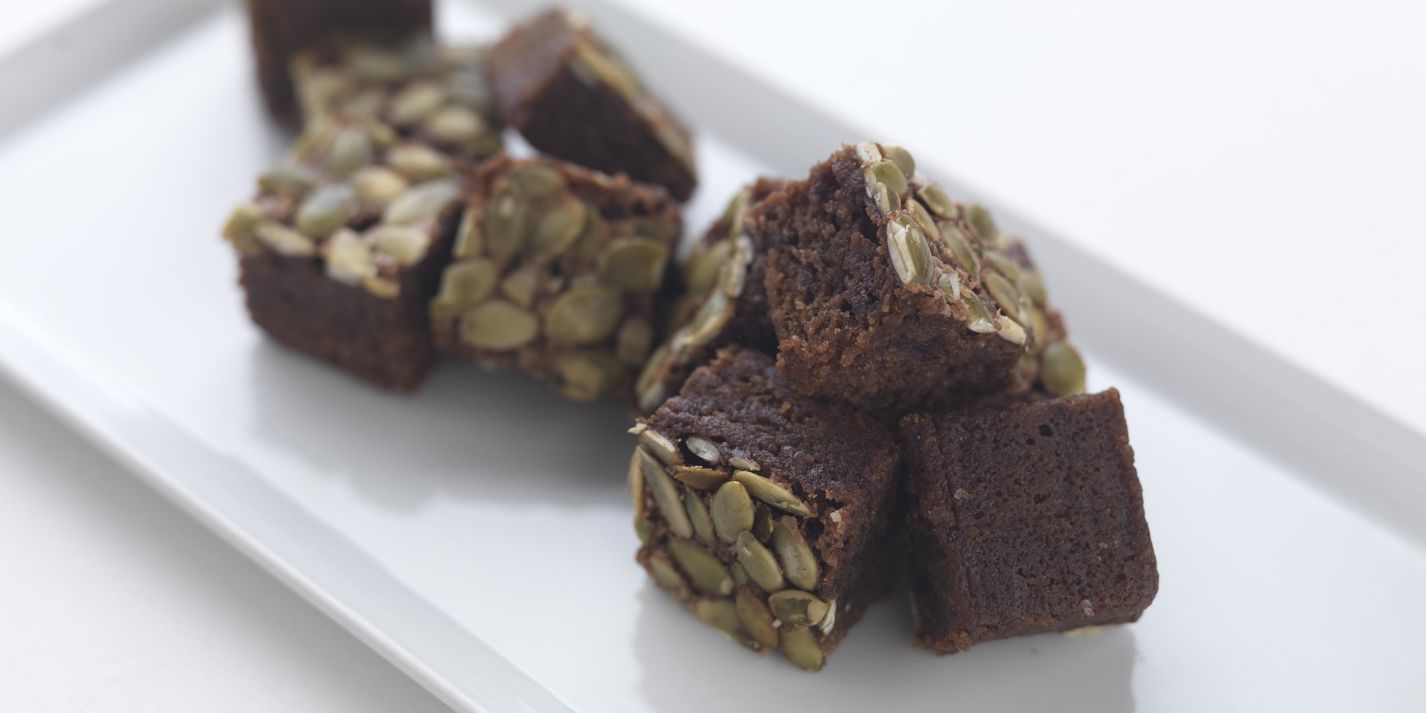 Dark Chocolate and Sunflower Seed Brownies Great British Chefs