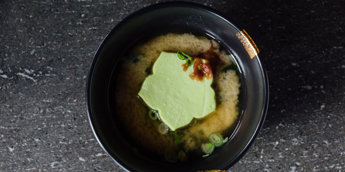 White Miso Soup Recipe with Edamame Tofu - Great British Chefs