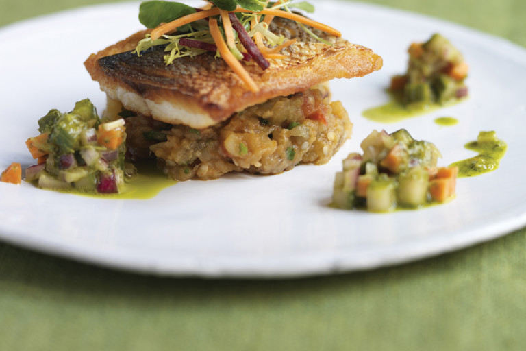Seared black bream recipe