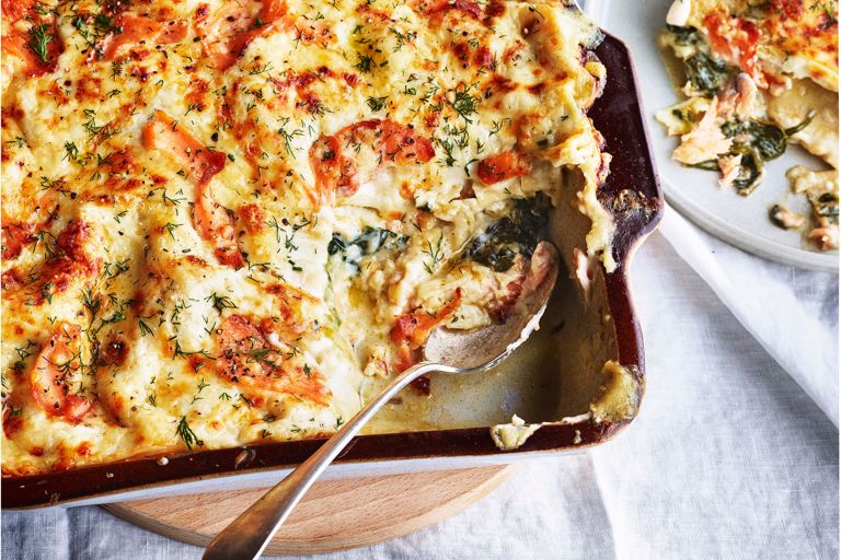 Smoked Salmon and Spinach Lasagne Recipe - Great British Chefs