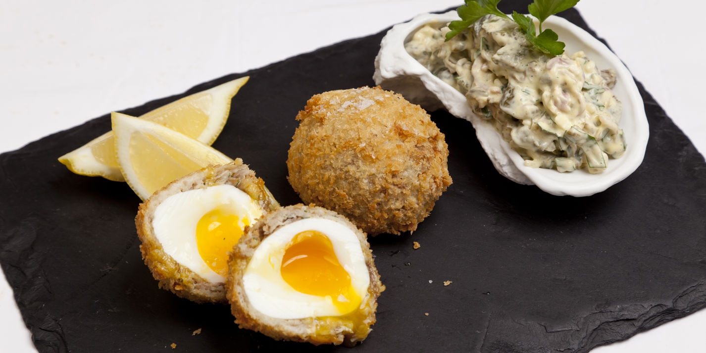 Smoked Mackerel Scotch Egg Recipe - Great British Chefs