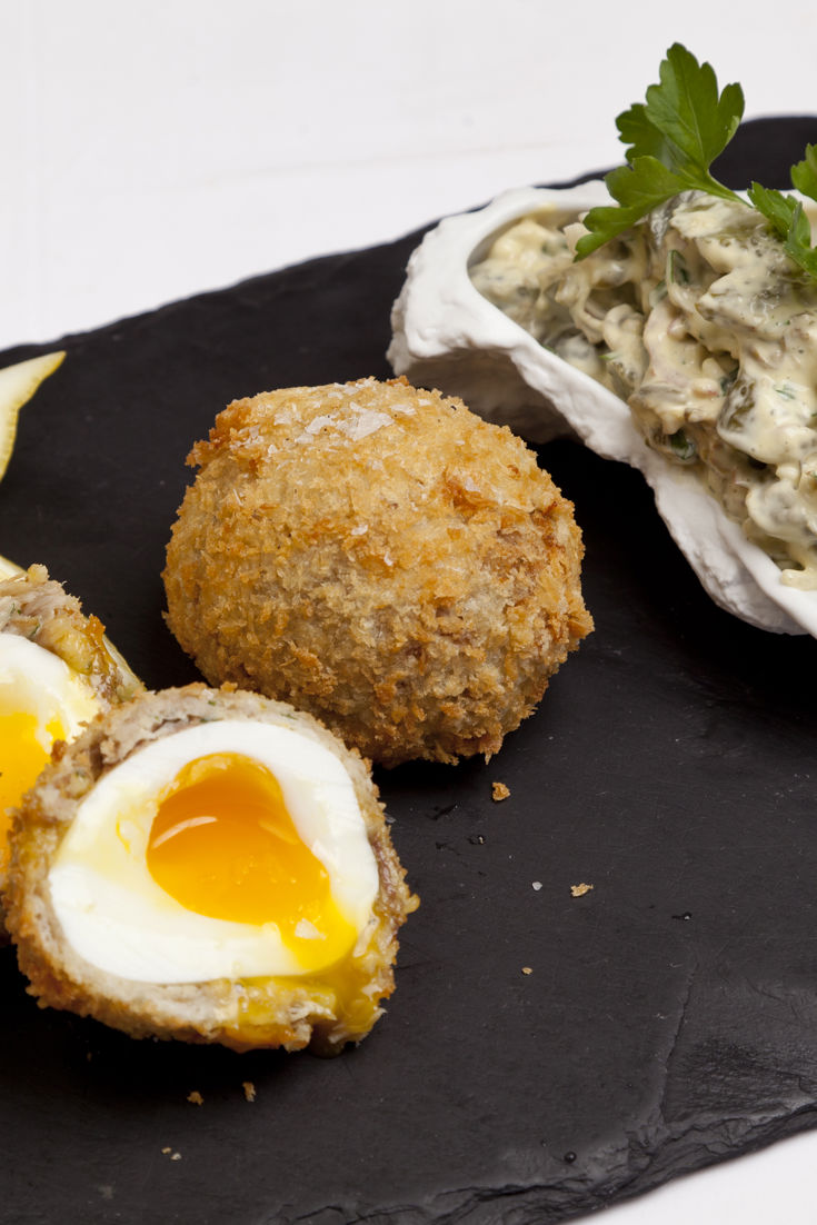 Smoked Mackerel Scotch Egg Recipe Great British Chefs