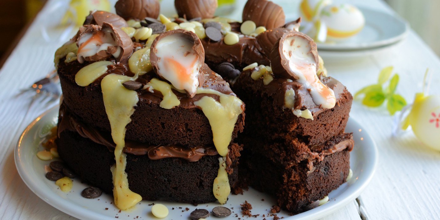Creme Egg Chocolate Easter Cake Recipe - Great British Chefs