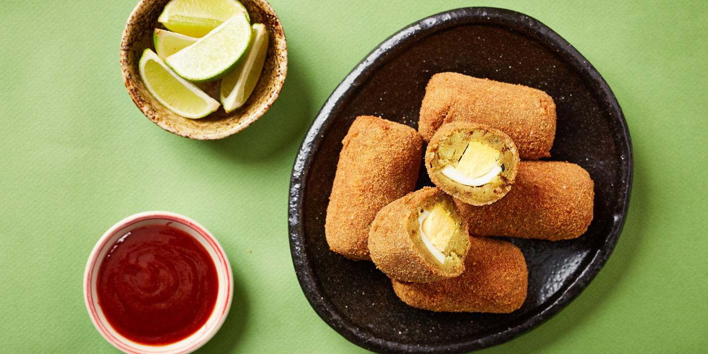 Dimer Alur Chop Recipe (Bangladeshi potato croquettes) Great British