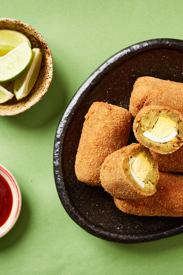 Dimer Alur Chop Recipe (Bangladeshi potato croquettes) Great British