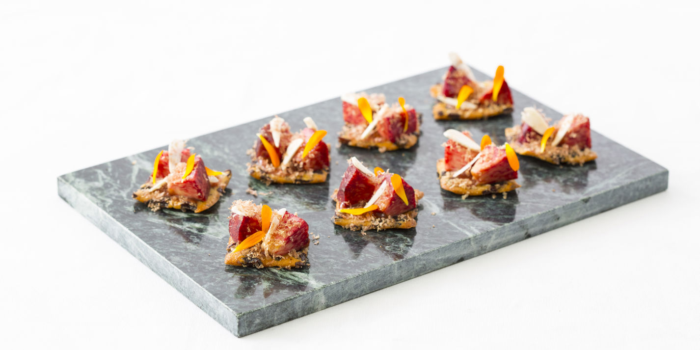 Garibaldi Biscuit Canapé Recipe - Great British Chefs