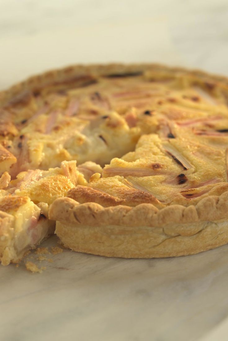 Rhubarb & Crème Fraiche Tart Recipe - Great British Chefs