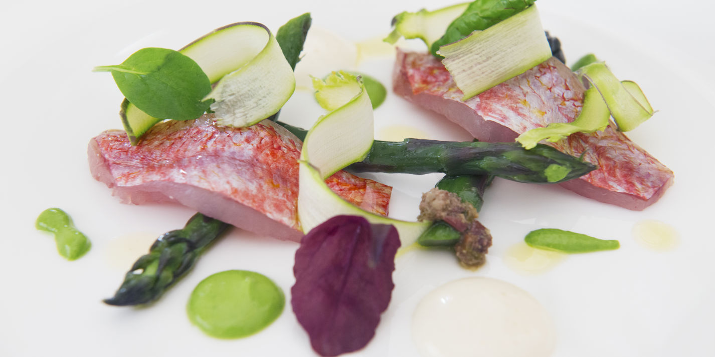 Red Mullet and Asparagus Recipe - Great Italian Chefs
