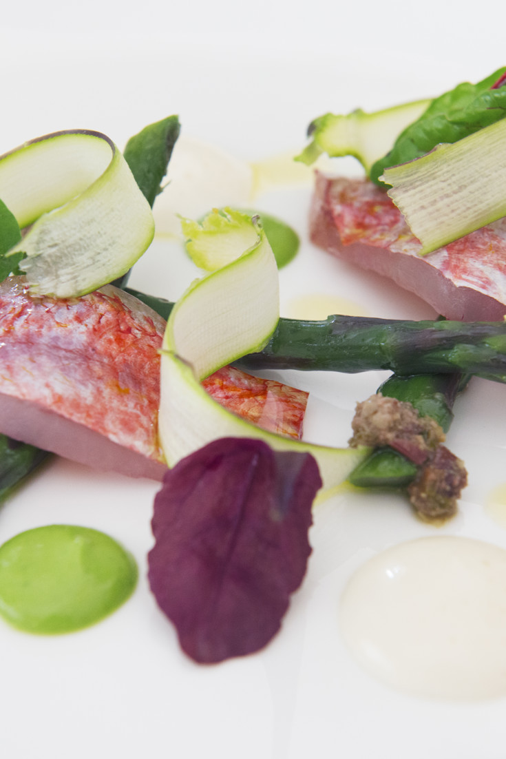 Red Mullet and Asparagus Recipe - Great Italian Chefs