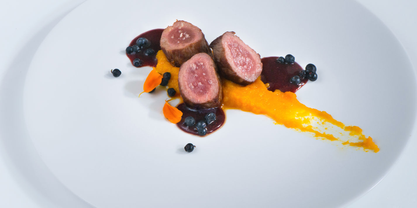 Wild Boar Recipe with Pumpkin Purée - Great Italian Chefs