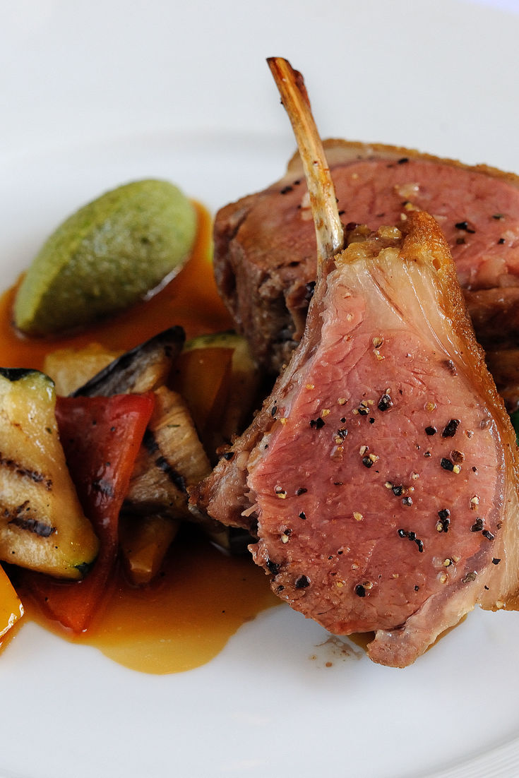 Roast Lamb Recipe with Vegetables, Tapenade and Pesto - Great British Chefs