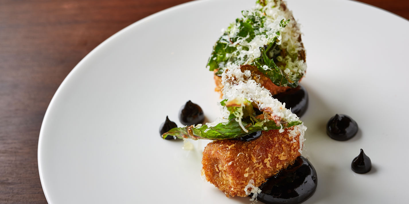 Cauliflower Croquetas with Black Garlic Mayonnaise Recipe - Great British Chefs