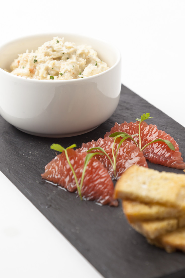 Crab Dip Recipe With Pink Grapefruit Mayonnaise Great British Chefs
