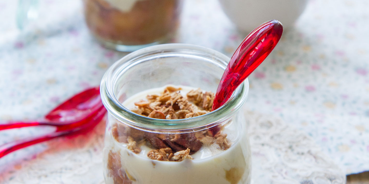 Rhubarb Compote with Granola Recipe Great British Chefs