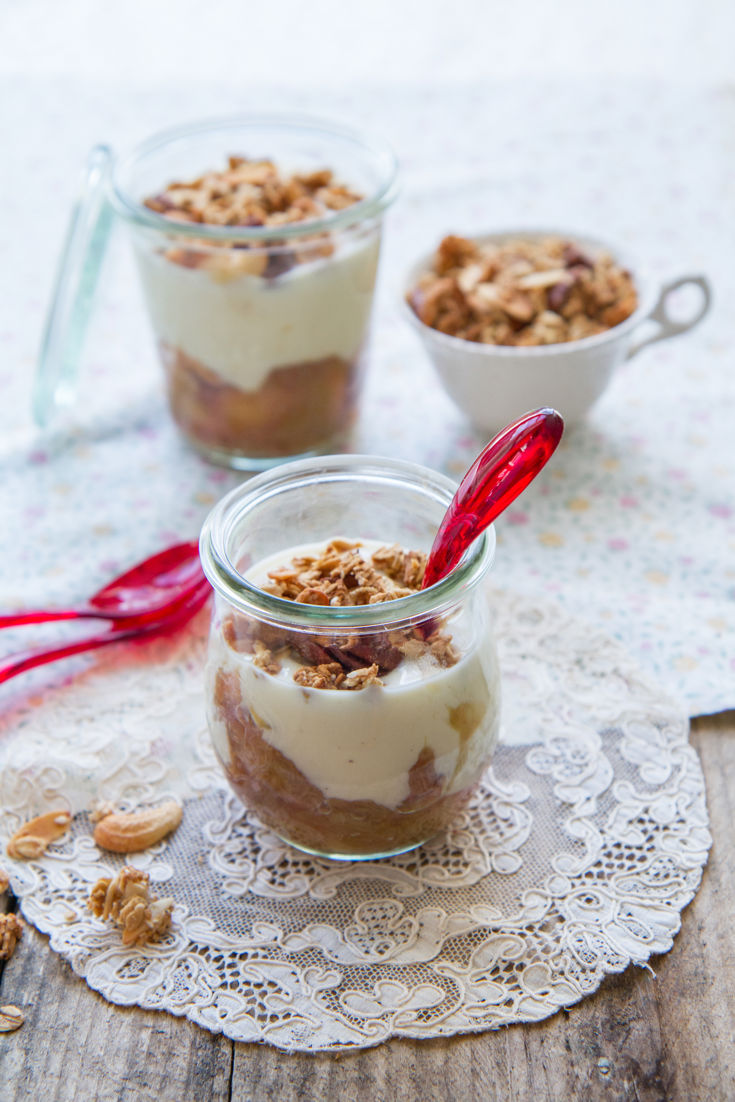Rhubarb Compote with Granola Recipe Great British Chefs
