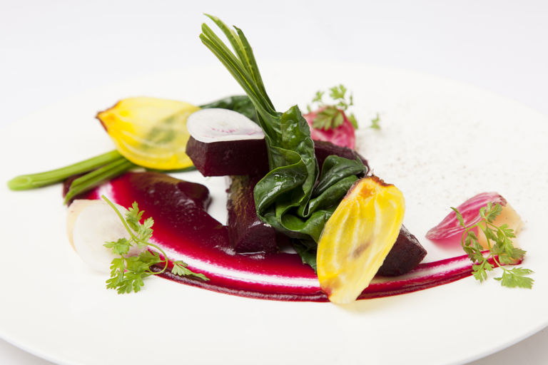 Beetroot with pickled quince