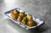 Scorched cauliflower with soy, butter and yuzu juice