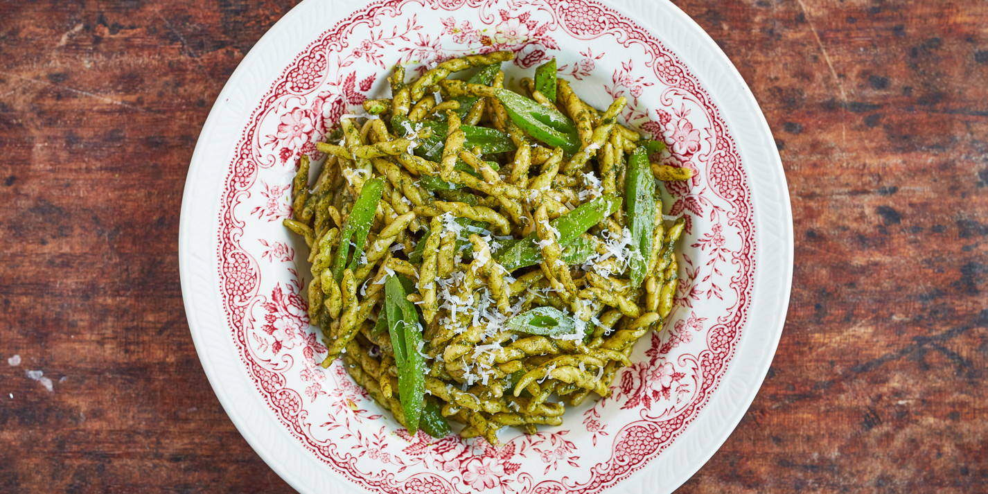 Runner Bean and Pesto Trofie Recipe - Great British Chefs