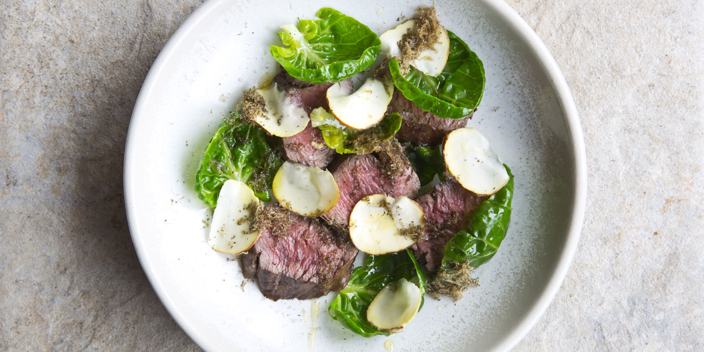 Warm Salad with Venison Loin Recipe - Great British Chefs
