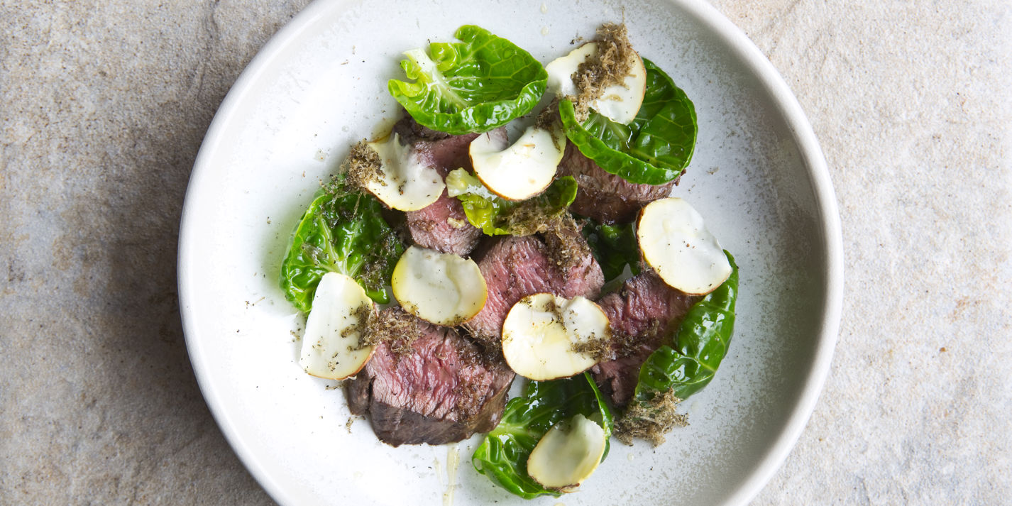 Warm Salad with Venison Loin Recipe - Great British Chefs