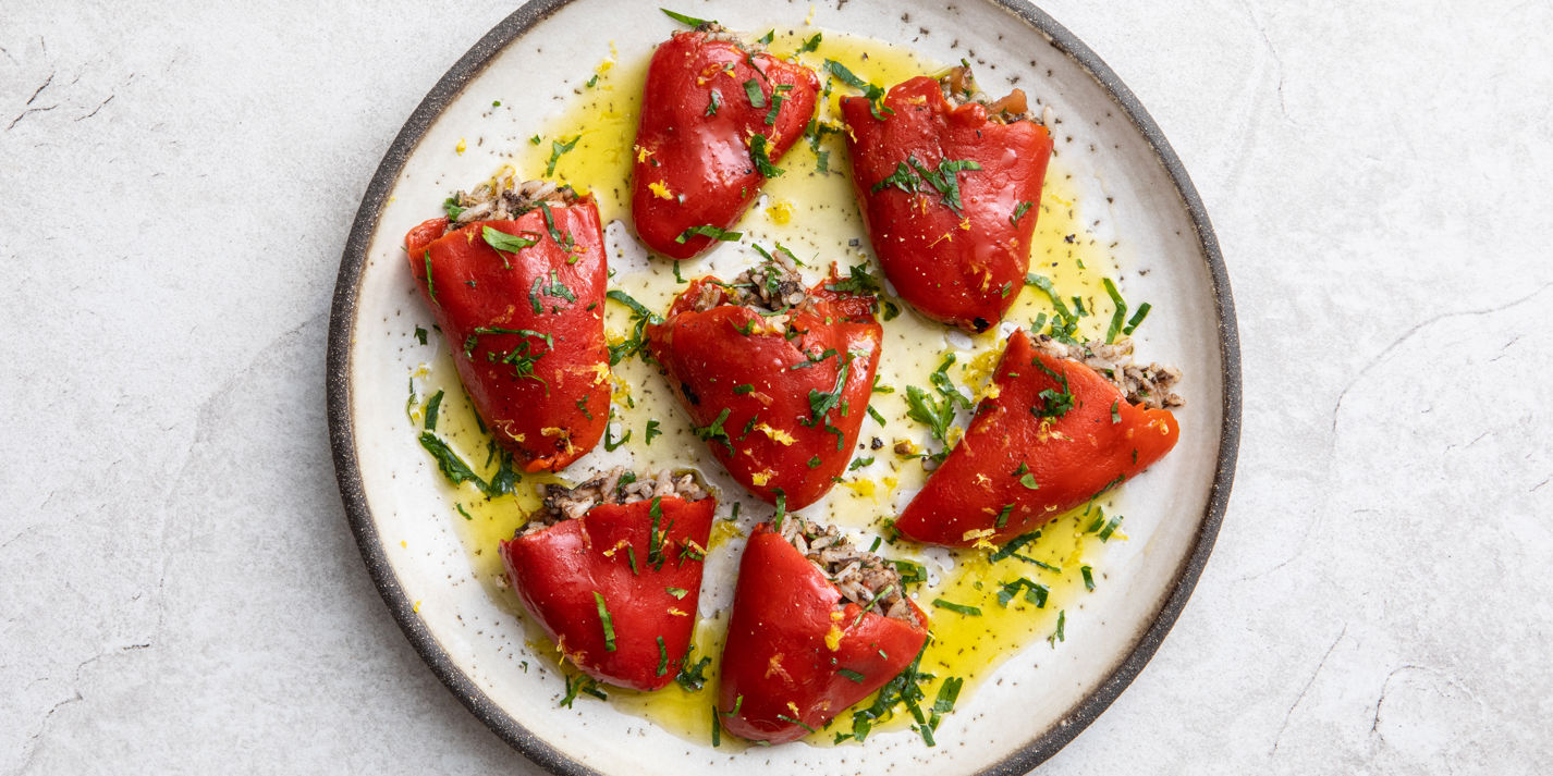 Piquillo Peppers with Black Pudding and Rice Recipe Great British Chefs